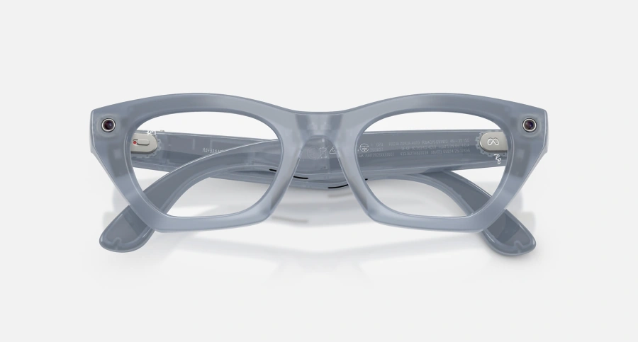 Смарт-очки Ray-Ban | Meta Zena [Gen 3] Standard Polished Milky Grey Lilac Frame / Clear to Copper Transitions Lenses (RW4015 691410 49-22)