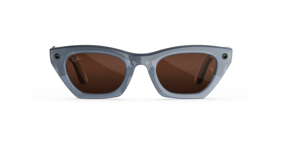 Смарт-очки Ray-Ban | Meta Zena [Gen 3] Standard Polished Milky Grey Lilac Frame / Clear to Copper Transitions Lenses (RW4015 691410 49-22)