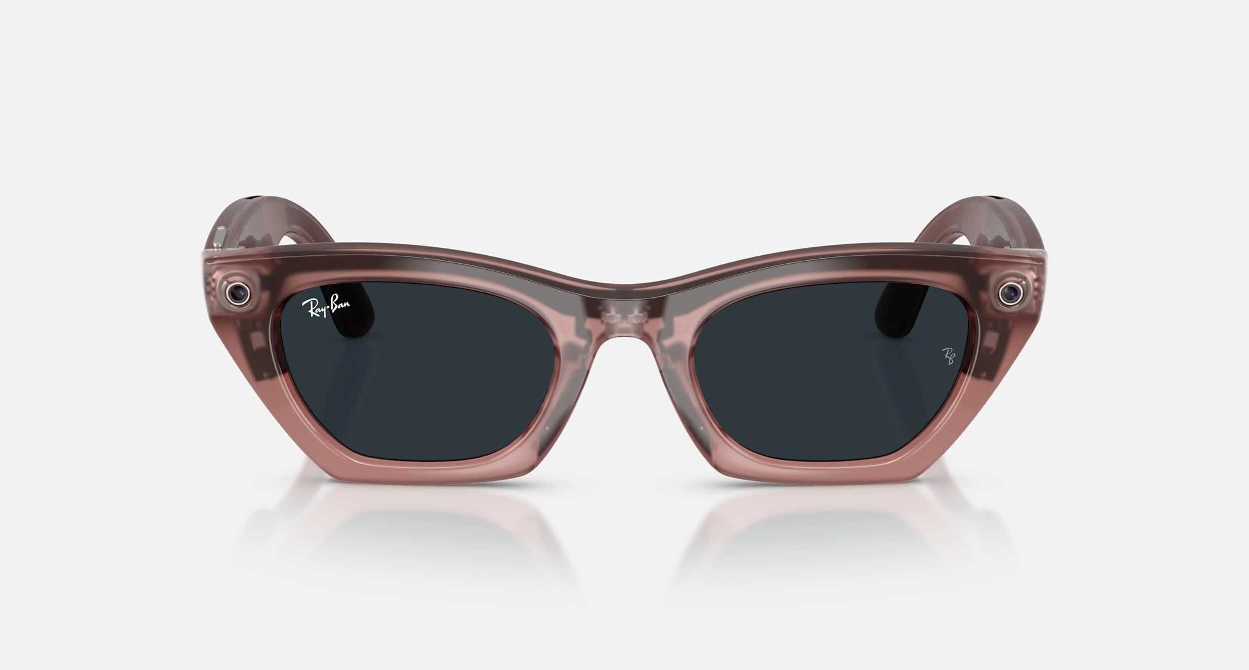Смарт-очки Ray-Ban | Meta Zena [Gen 3] Standard Polished Milky Pink Blush Frame / Clear to Grey Transitions Lenses (RW4015 69161Z 49-22)