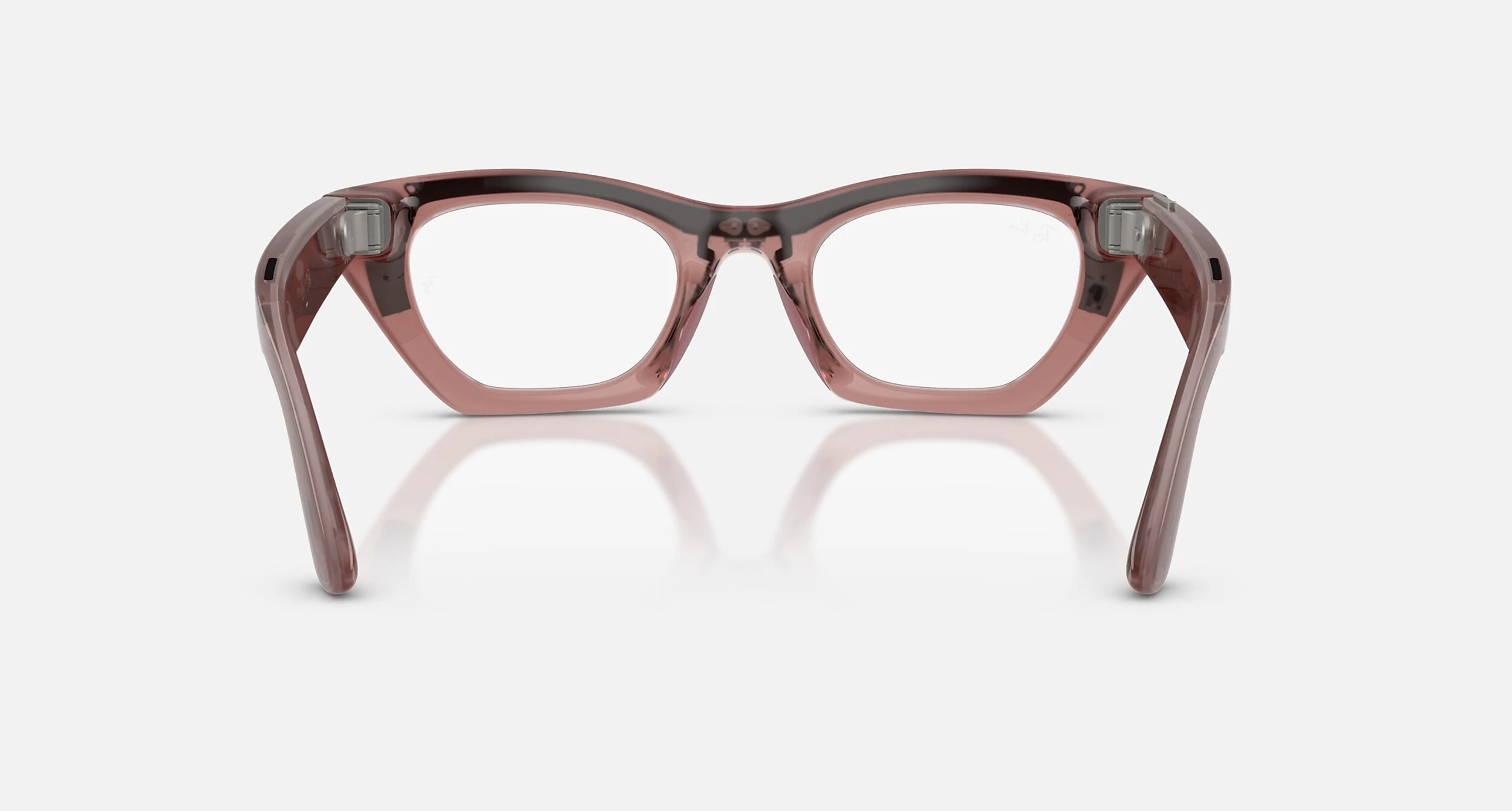 Смарт-очки Ray-Ban | Meta Zena [Gen 3] Standard Polished Milky Pink Blush Frame / Clear to Grey Transitions Lenses (RW4015 69161Z 49-22)