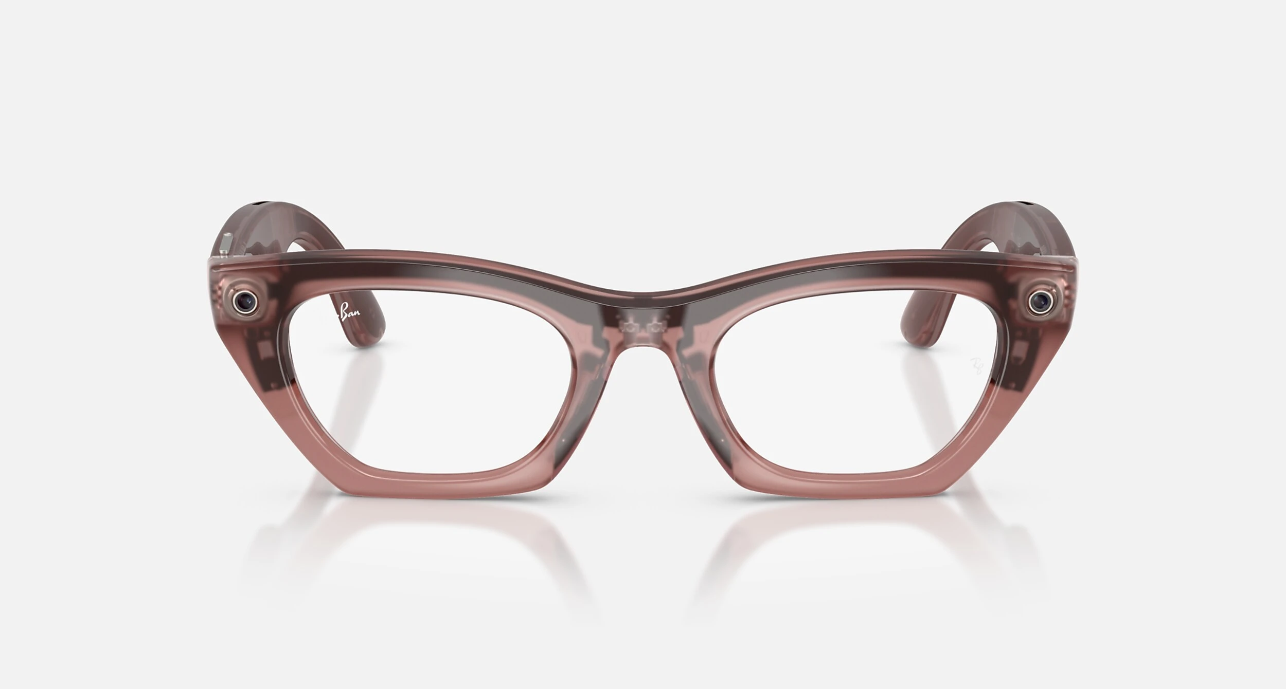 Смарт-очки Ray-Ban | Meta Zena [Gen 3] Standard Polished Milky Pink Blush Frame / Clear to Grey Transitions Lenses (RW4015 69161Z 49-22)