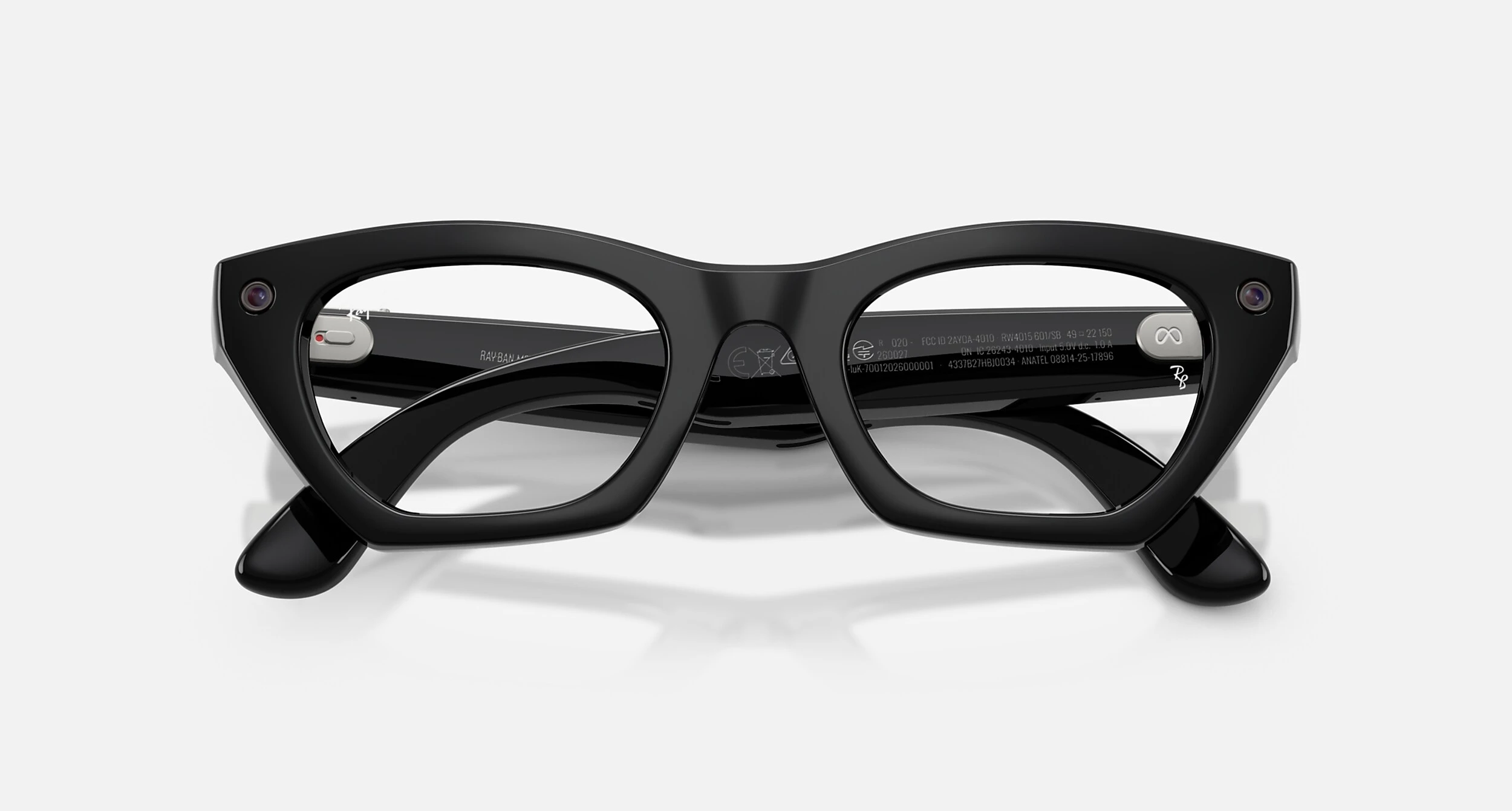 Смарт-окуляри Ray-Ban | Meta Zena [Gen 3] Standard Shiny Black Frame / Clear Lenses (RW4015 601/SB 49-22)