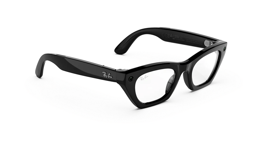 Смарт-окуляри Ray-Ban | Meta Zena [Gen 3] Standard Shiny Black Frame / Clear Lenses (RW4015 601/SB 49-22)