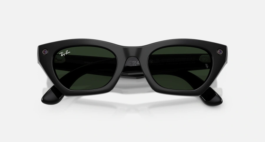 Смарт-окуляри Ray-Ban | Meta Zena [Gen 3] Standard Shiny Black Frame / Clear to Green Transitions Lenses (RW4015 601/1M 49-22)