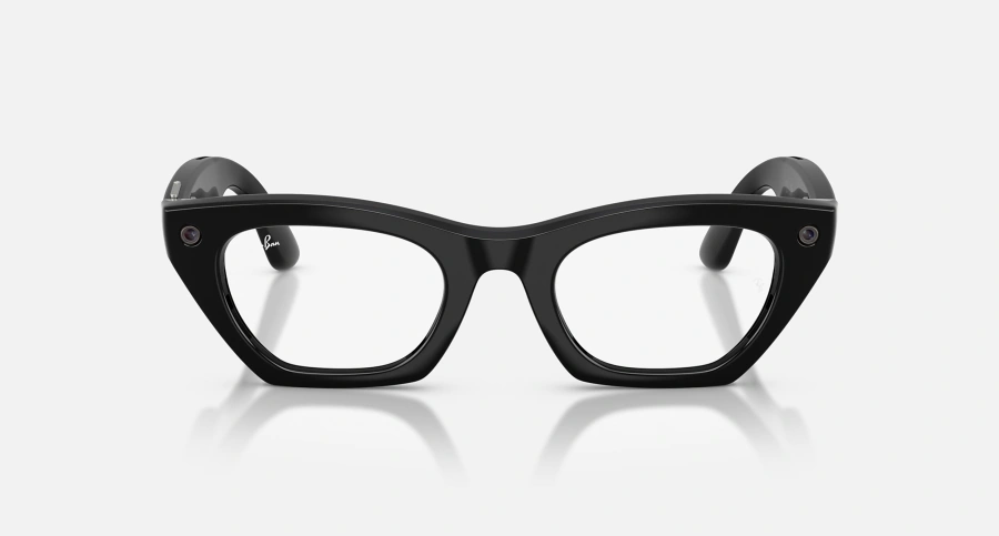 Смарт-окуляри Ray-Ban | Meta Zena [Gen 3] Standard Shiny Black Frame / Clear to Green Transitions Lenses (RW4015 601/1M 49-22)