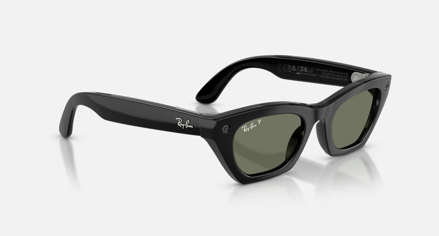 Смарт-окуляри Ray-Ban | Meta Zena [Gen 3] Standard Shiny Black Frame / Green Polarized Lenses (RW4015 601/9A 49-22)