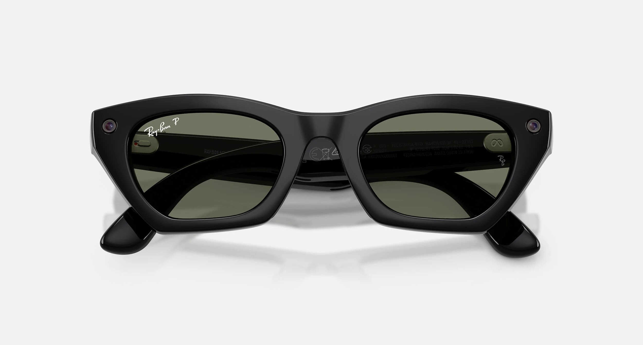 Смарт-окуляри Ray-Ban | Meta Zena [Gen 3] Standard Shiny Black Frame / Green Polarized Lenses (RW4015 601/9A 49-22)