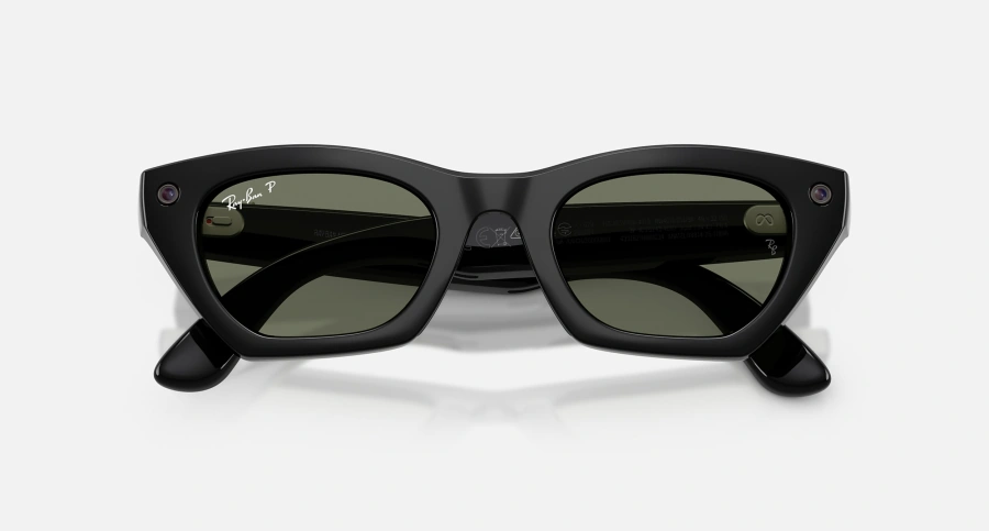 Смарт-окуляри Ray-Ban | Meta Zena [Gen 3] Standard Shiny Black Frame / Green Polarized Lenses (RW4015 601/9A 49-22)