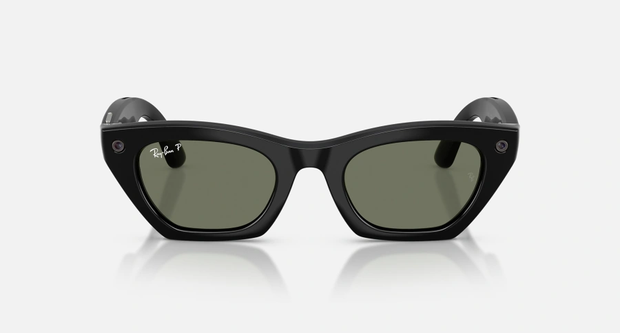 Смарт-окуляри Ray-Ban | Meta Zena [Gen 3] Standard Shiny Black Frame / Green Polarized Lenses (RW4015 601/9A 49-22)