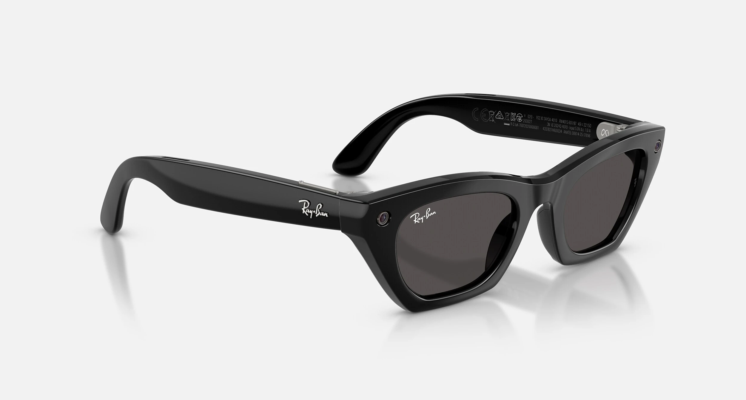 Смарт-окуляри Ray-Ban | Meta Zena [Gen 3] Standard Shiny Black Frame / Grey Lenses (RW4015 601/87 49-22)