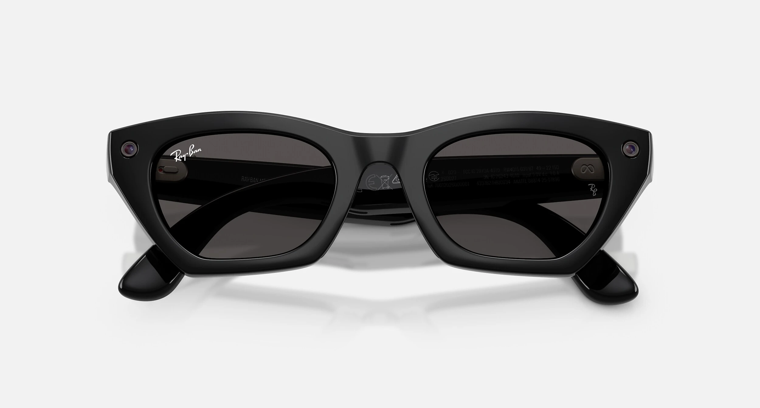 Смарт-окуляри Ray-Ban | Meta Zena [Gen 3] Standard Shiny Black Frame / Grey Lenses (RW4015 601/87 49-22)