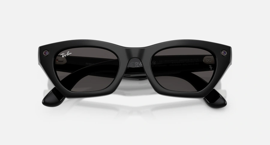 Смарт-окуляри Ray-Ban | Meta Zena [Gen 3] Standard Shiny Black Frame / Grey Lenses (RW4015 601/87 49-22)