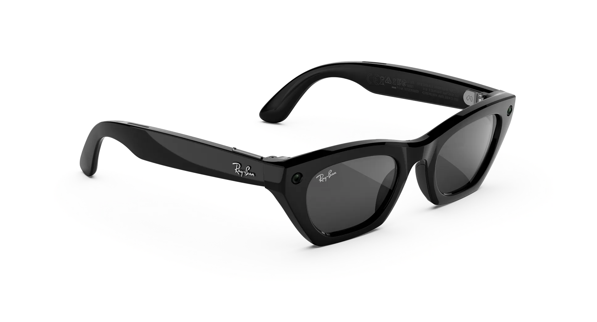 Смарт-окуляри Ray-Ban | Meta Zena [Gen 3] Standard Shiny Black Frame / Grey Lenses (RW4015 601/87 49-22)