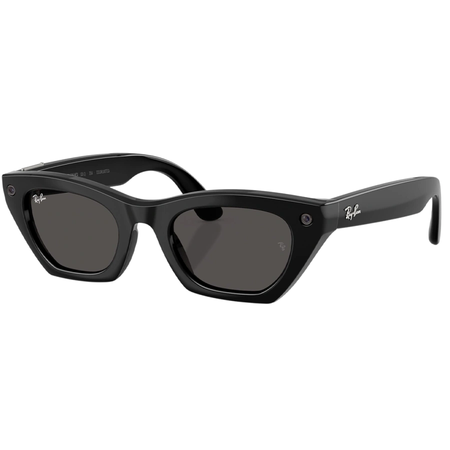 Смарт-окуляри Ray-Ban | Meta Zena [Gen 3] Standard Shiny Black Frame / Grey Lenses (RW4015 601/87 49-22)