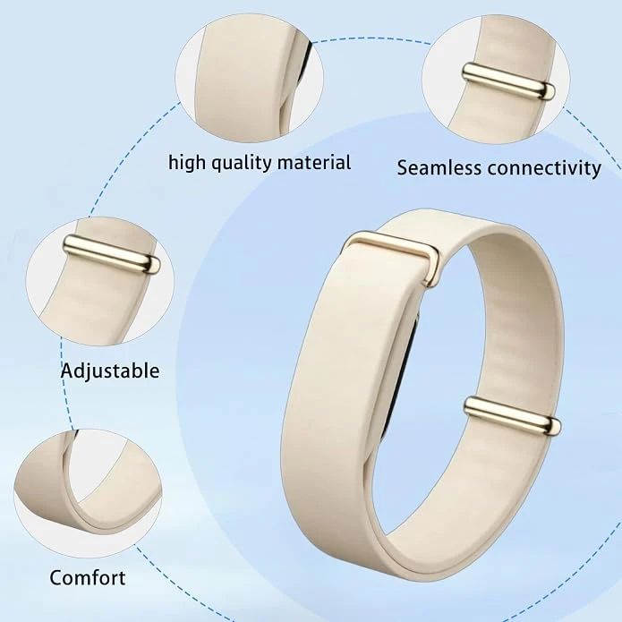 Силіконовий ремінець для Google Fitbit Air - White