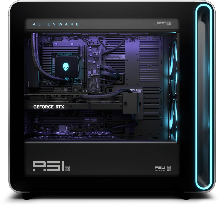 Системний блок Alienware Area-51 Gaming Desktop AAT2250 Intel Core Ultra 9 285K/32GB/2TB/GeForce RTX 5080 16GB (AWAAT2250-9086SLV-PDE)