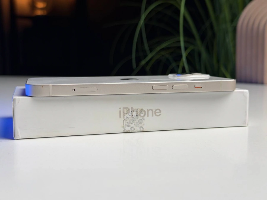 ВЖИВАНИЙ Б/У Apple iPhone 13 128GB Starlight (MLMM3, MLPG3) - Состояние: хороший | Аккумулятор: 100% | Комплектация: полный | Гарантия: 3 мес.