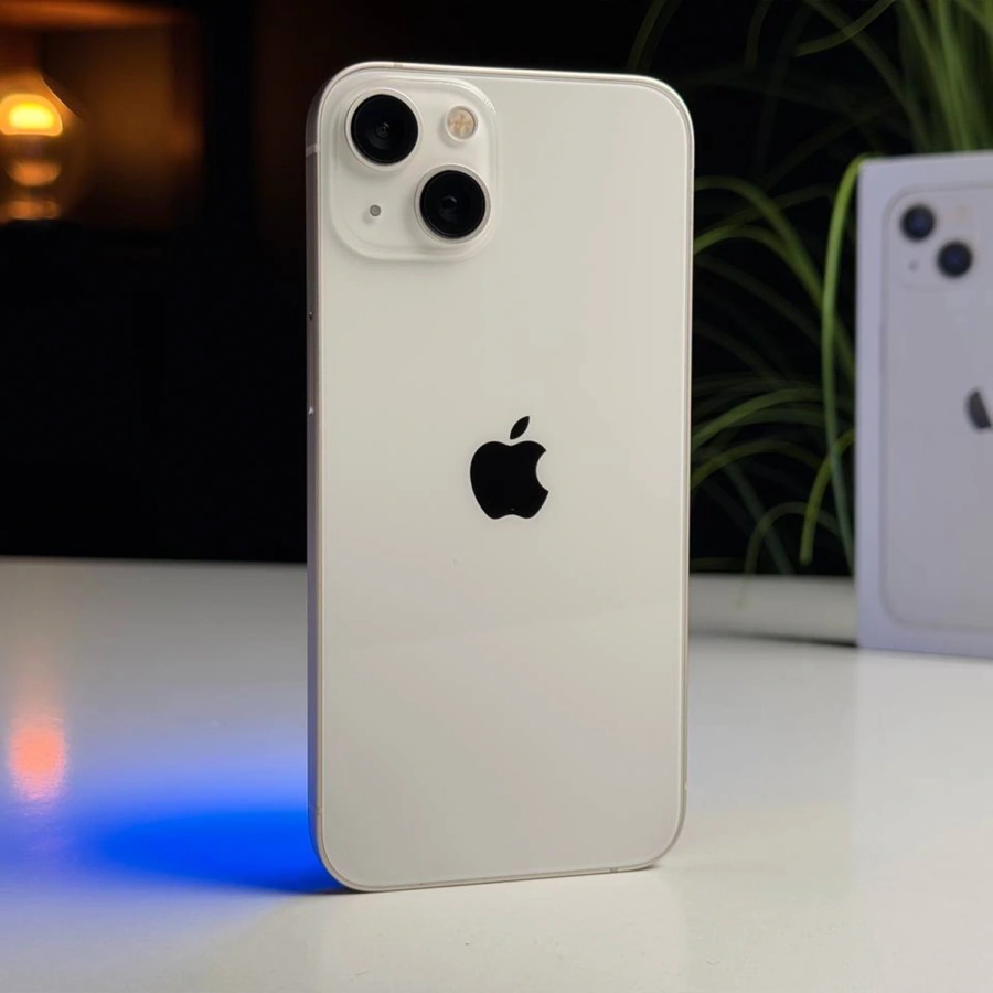 ВЖИВАНИЙ Б/У Apple iPhone 13 128GB Starlight (MLMM3, MLPG3) - Состояние: хороший | Аккумулятор: 100% | Комплектация: полный | Гарантия: 3 мес.