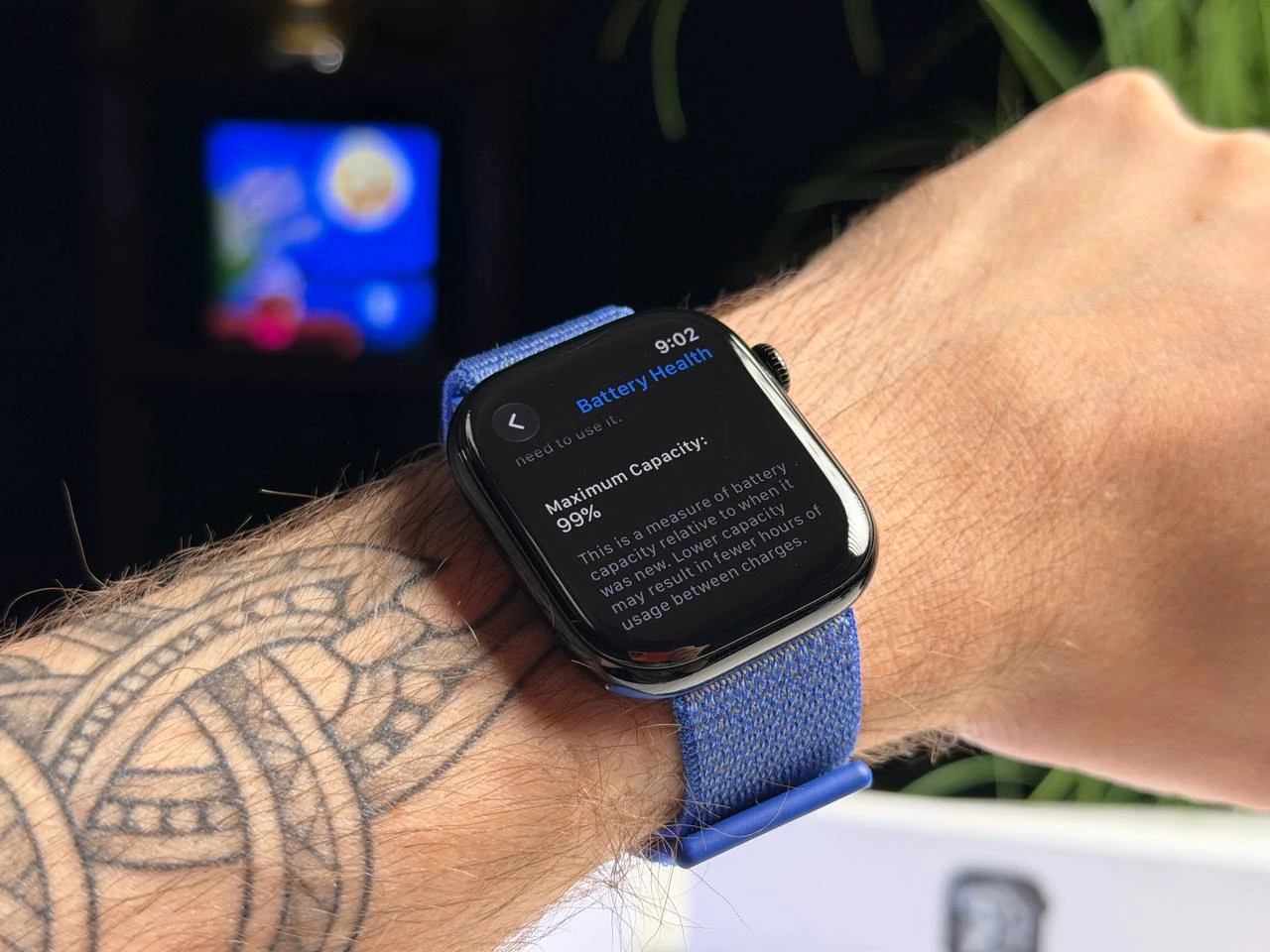ВЖИВАНИЙ Б/У Apple Watch Series 11 GPS 46mm Jet Black Aluminum Case with Ultramarine Sport Loop (MEUX4) - Стан: гарний | Акумулятор: 100% | Комплектація: повний | Гарантія: 3 міс.