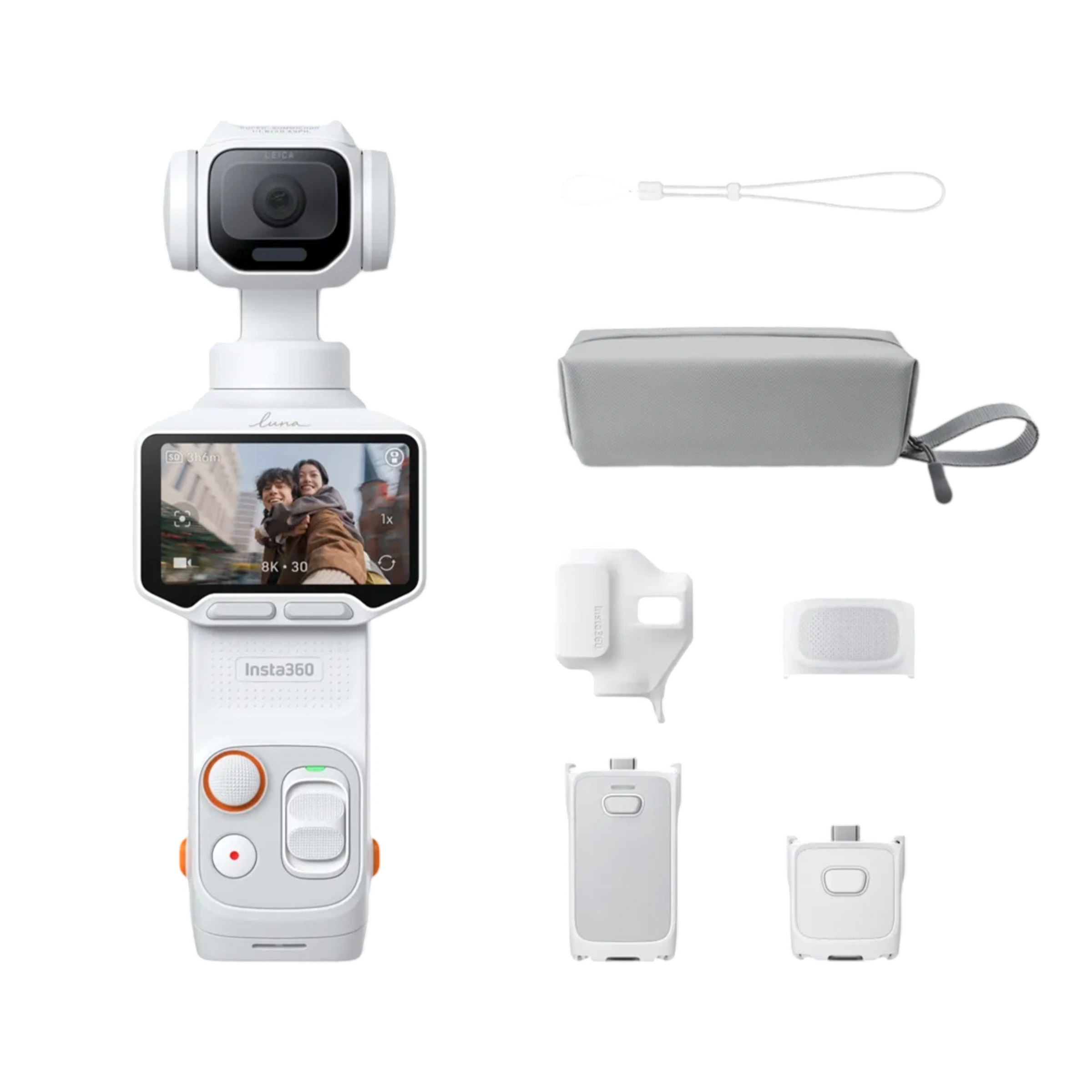 Екшн-камера Insta360 Luna Pro [Endurance Bundle] - Stellar White