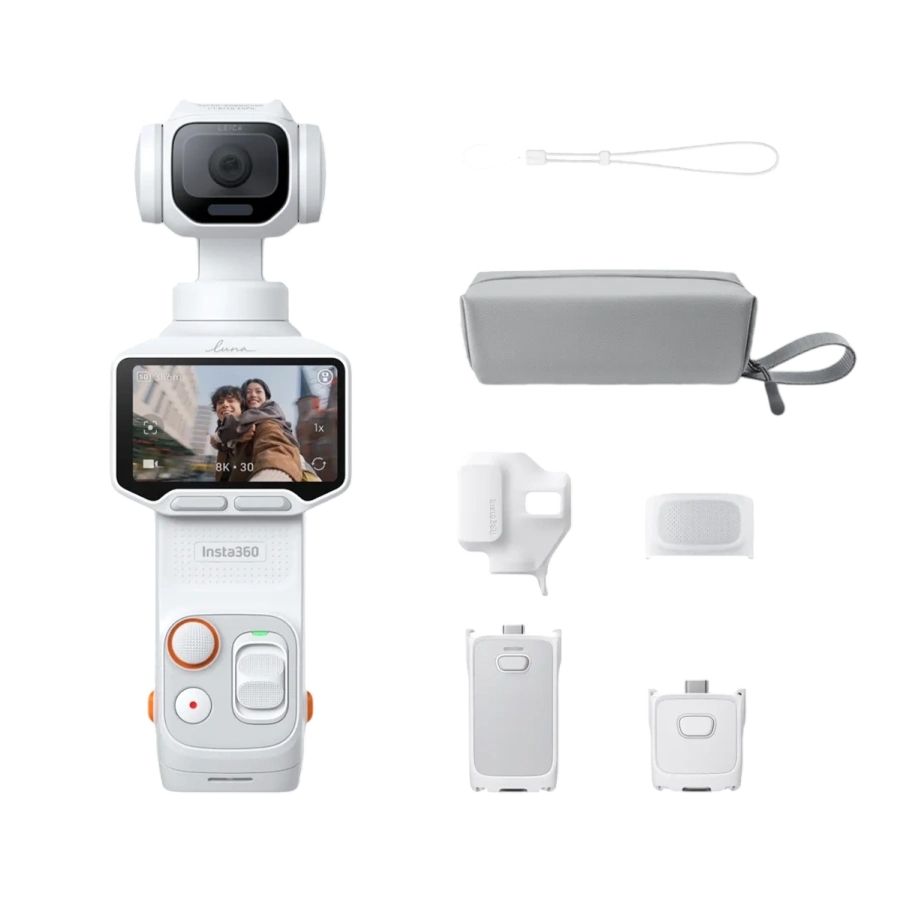 Екшн-камера Insta360 Luna Pro [Endurance Bundle] - Stellar White
