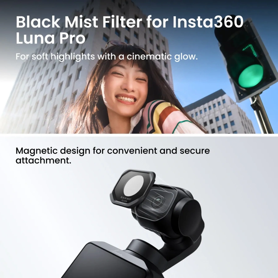 Екшн-камера Insta360 Luna Pro [Fill Light Bundle] - Cosmic Black