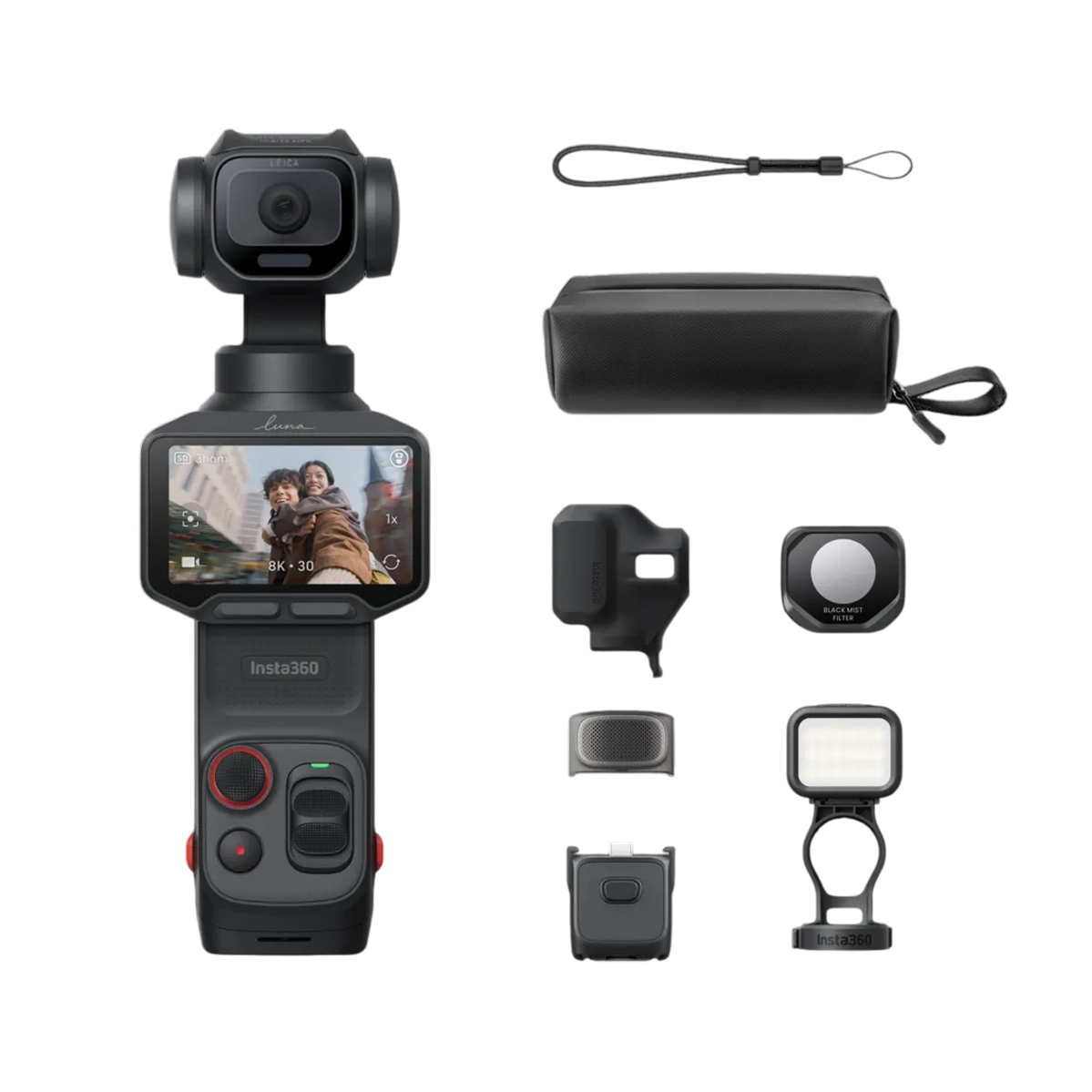 Екшн-камера Insta360 Luna Pro [Fill Light Bundle] - Cosmic Black