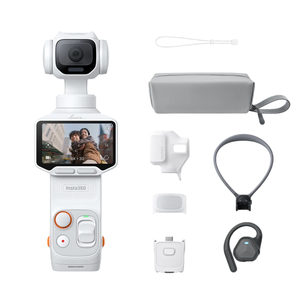 Екшн-камера Insta360 Luna Pro [POV Bundle] - Stellar White