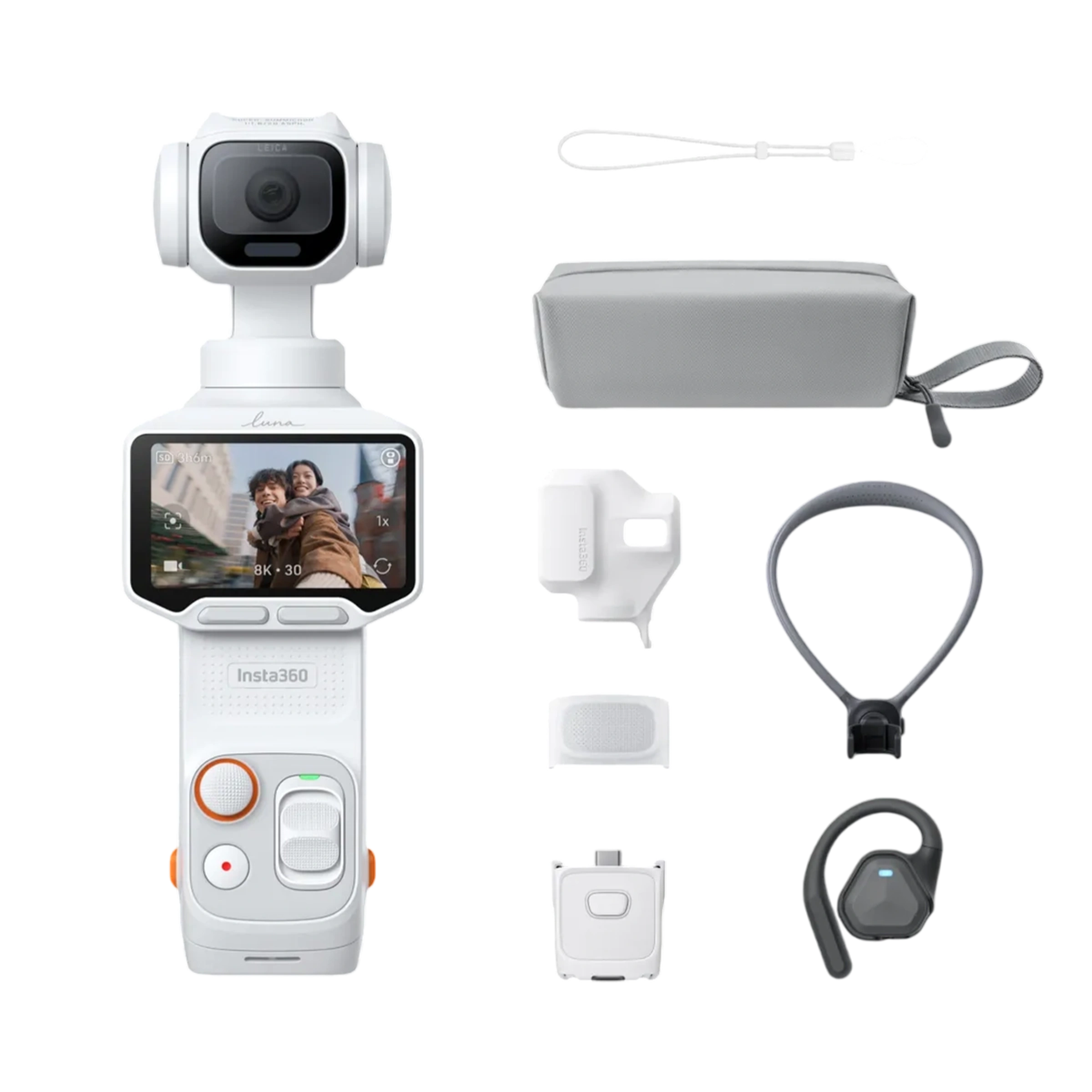 Екшн-камера Insta360 Luna Pro [POV Bundle] - Stellar White