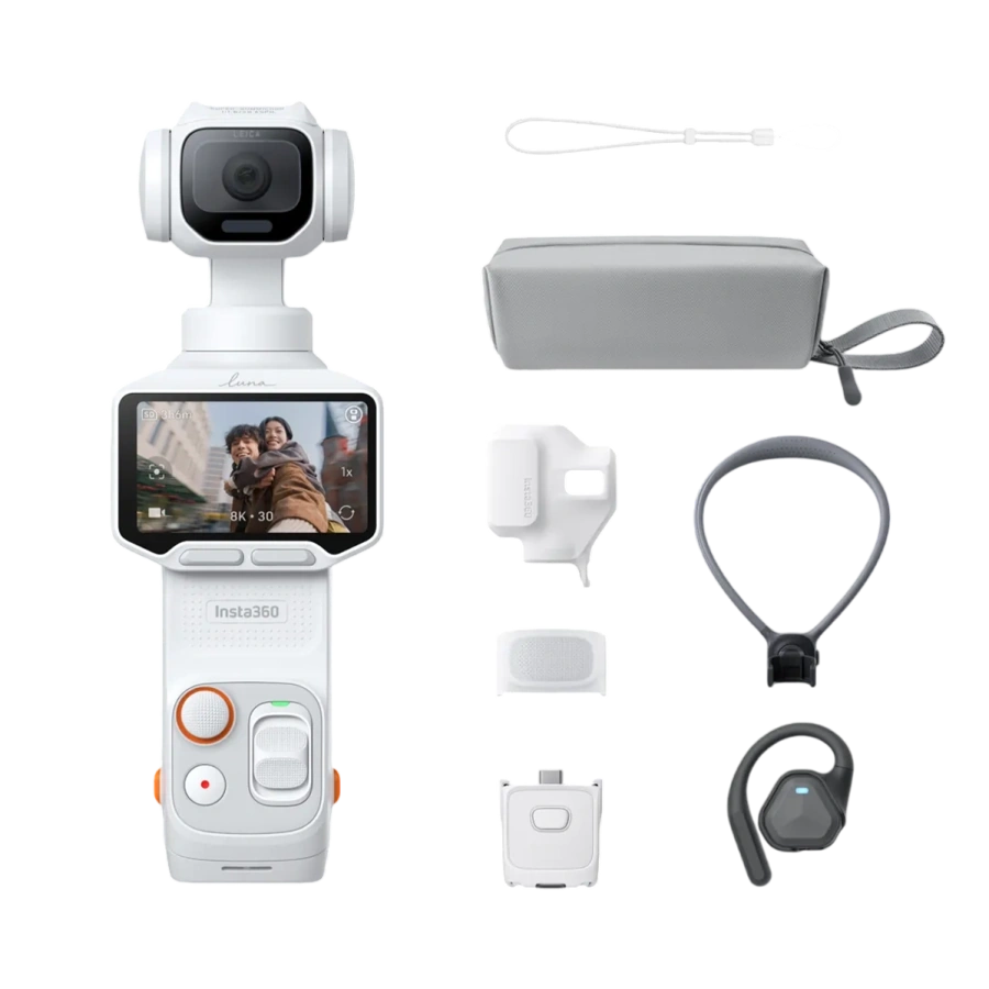 Екшн-камера Insta360 Luna Pro [POV Bundle] - Stellar White