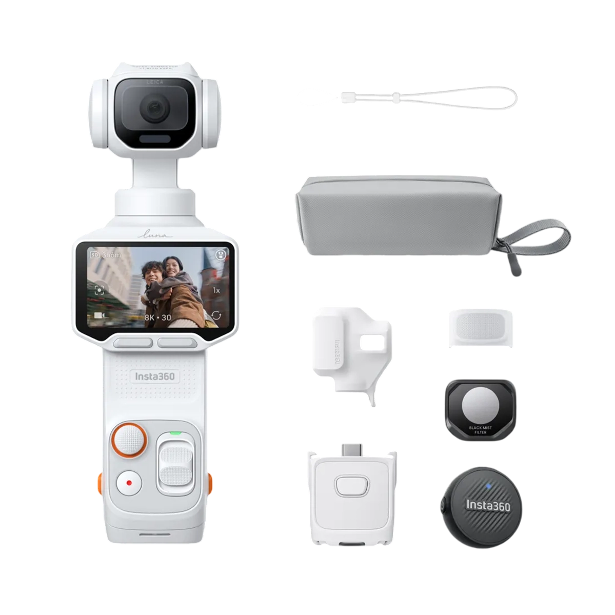 Екшн-камера Insta360 Luna Pro [Vlog Bundle] - Stellar White