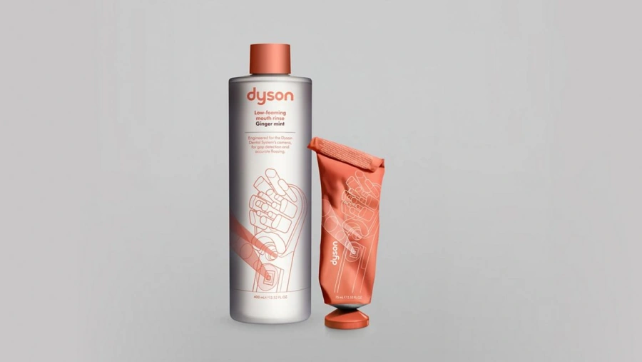 Ополаскиватель для рта Dyson с пониженным пенообразованием 400 мл - Ginger Mint (638292-01)