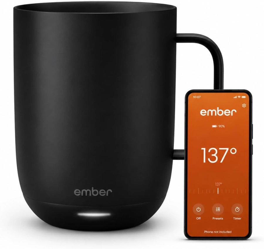 Розумна чашка з контролем температури Ember Smart Mug 2 14oz/414ml - Black (CM191400EU)