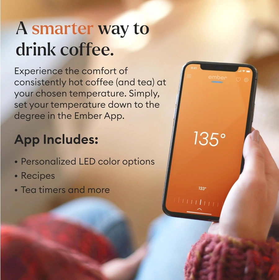 Розумна чашка з контролем температури Ember Smart Mug 2 14oz/414ml - Black (CM191400EU)