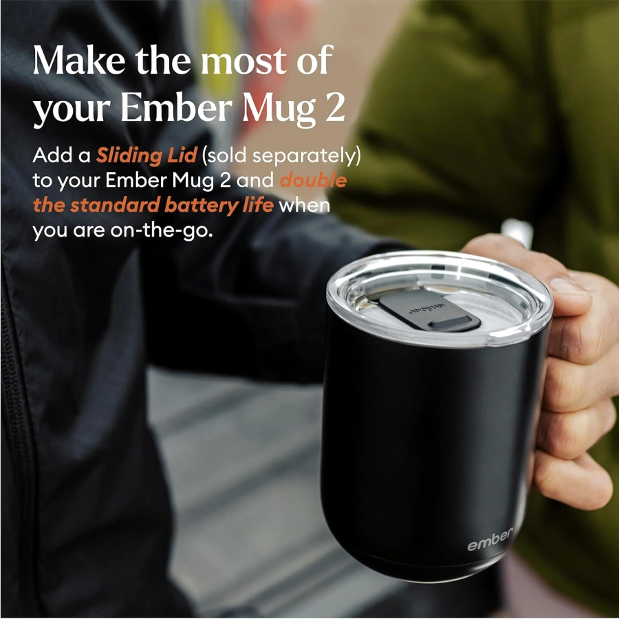 Розумна чашка з контролем температури Ember Smart Mug 2 14oz/414ml - Black (CM191400EU)