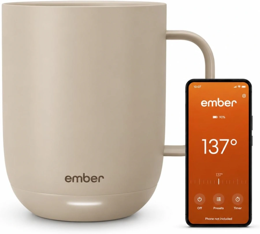 Розумна чашка з контролем температури Ember Smart Mug 2 14oz/414ml - Sandstone (CM191416AM)