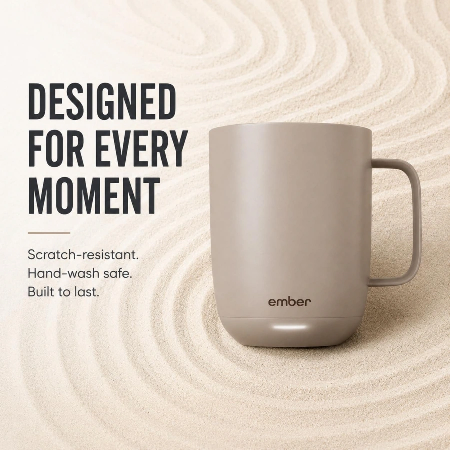 Розумна чашка з контролем температури Ember Smart Mug 2 14oz/414ml - Sandstone (CM191416AM)