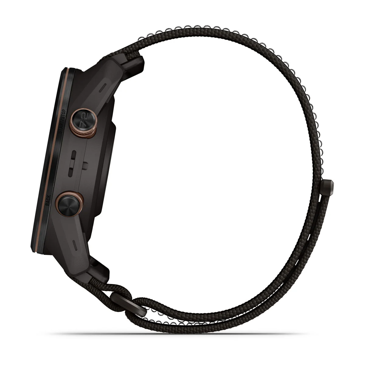 Смарт-часы Garmin Approach S72 43mm Carbon Gray/Heritage Bronze DLC Titanium Bezel with Pebble Gray ComfortFit Fabric Band (010-04147-00/02)