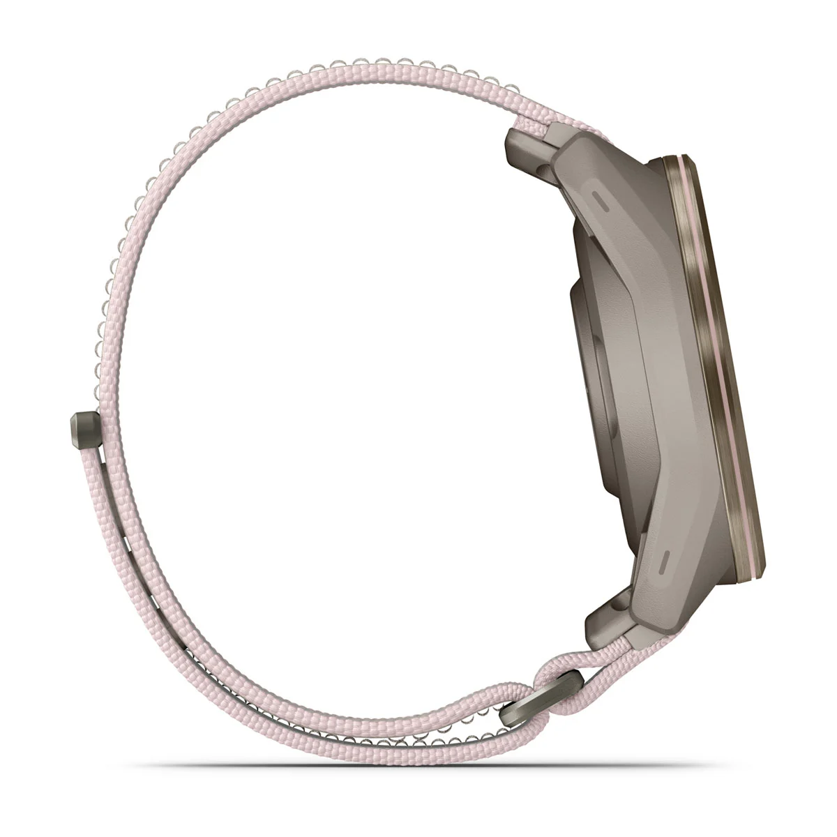Смарт-часы Garmin Approach S72 43mm Soft Gold/Blush Pink Titanium Bezel with French Gray/Blush Pink ComfortFit Fabric Band (010-04147-01/04)