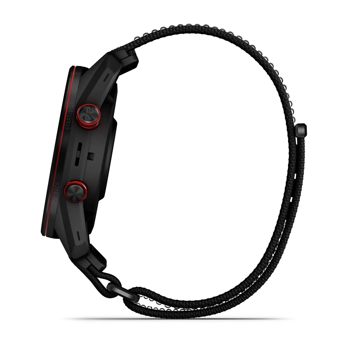 Смарт-годинник Garmin Approach S72 47mm Carbon Gray/Red DLC Titanium Bezel with Black ComfortFit Fabric Band (010-04148-00/02)