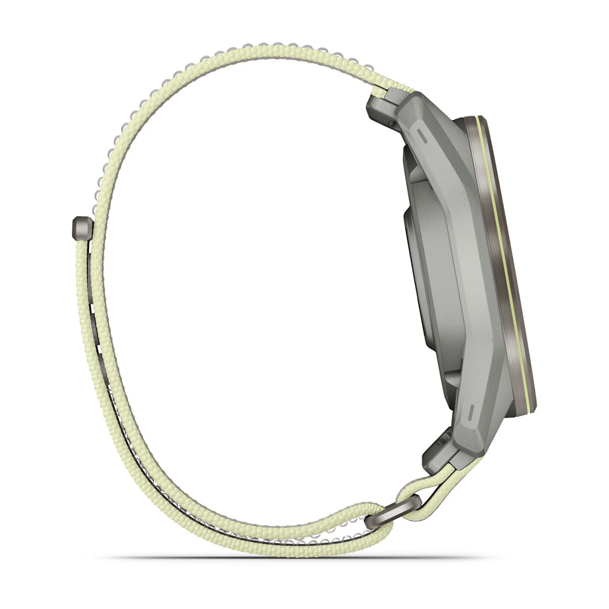 Смарт-годинник Garmin Approach S72 47mm Silver/Citron Titanium Bezel with Fog Gray/Citron ComfortFit Fabric Band (010-04148-01/04)