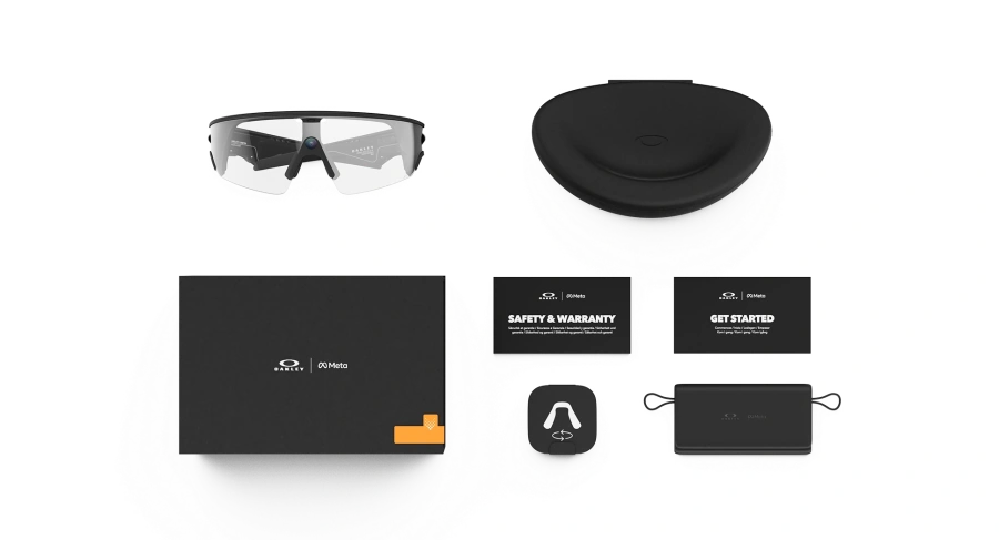 Смарт-окуляри Oakley | Meta Vanguard - Clear Lenses / Black Frame (OW8001-110)