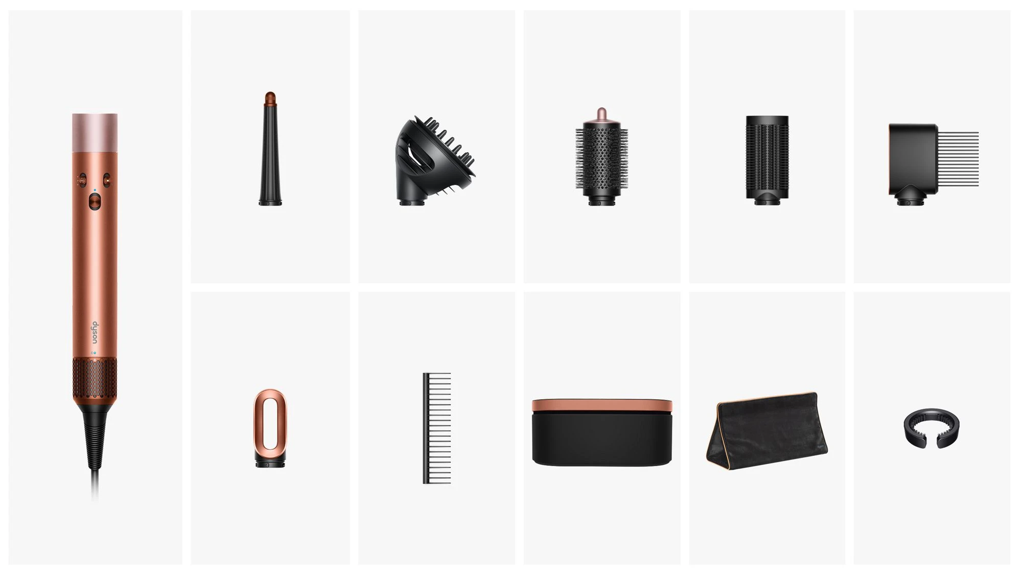 Стайлер для кучерявого волосся Dyson Airwrap i.d. Multi-Styler and Dryer Curly+Coily - Amber Silk (142899-01) EU