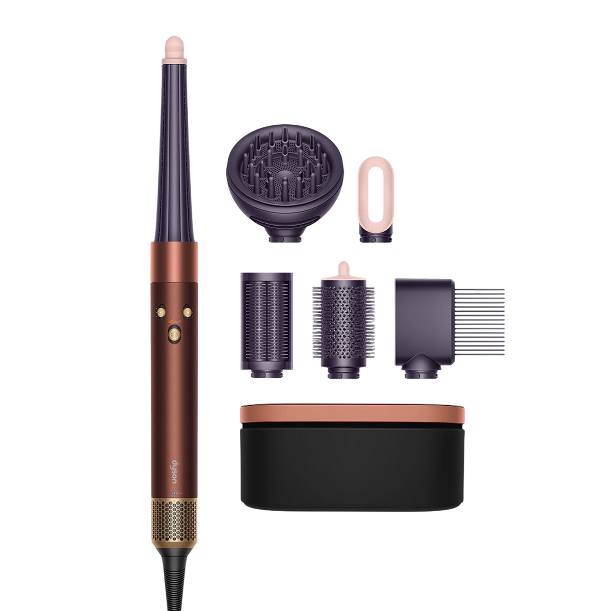 Стайлер для кучерявого волосся Dyson Airwrap i.d. Multi-Styler and Dryer Curly+Coily - Plum/Copper (492418-01) EU