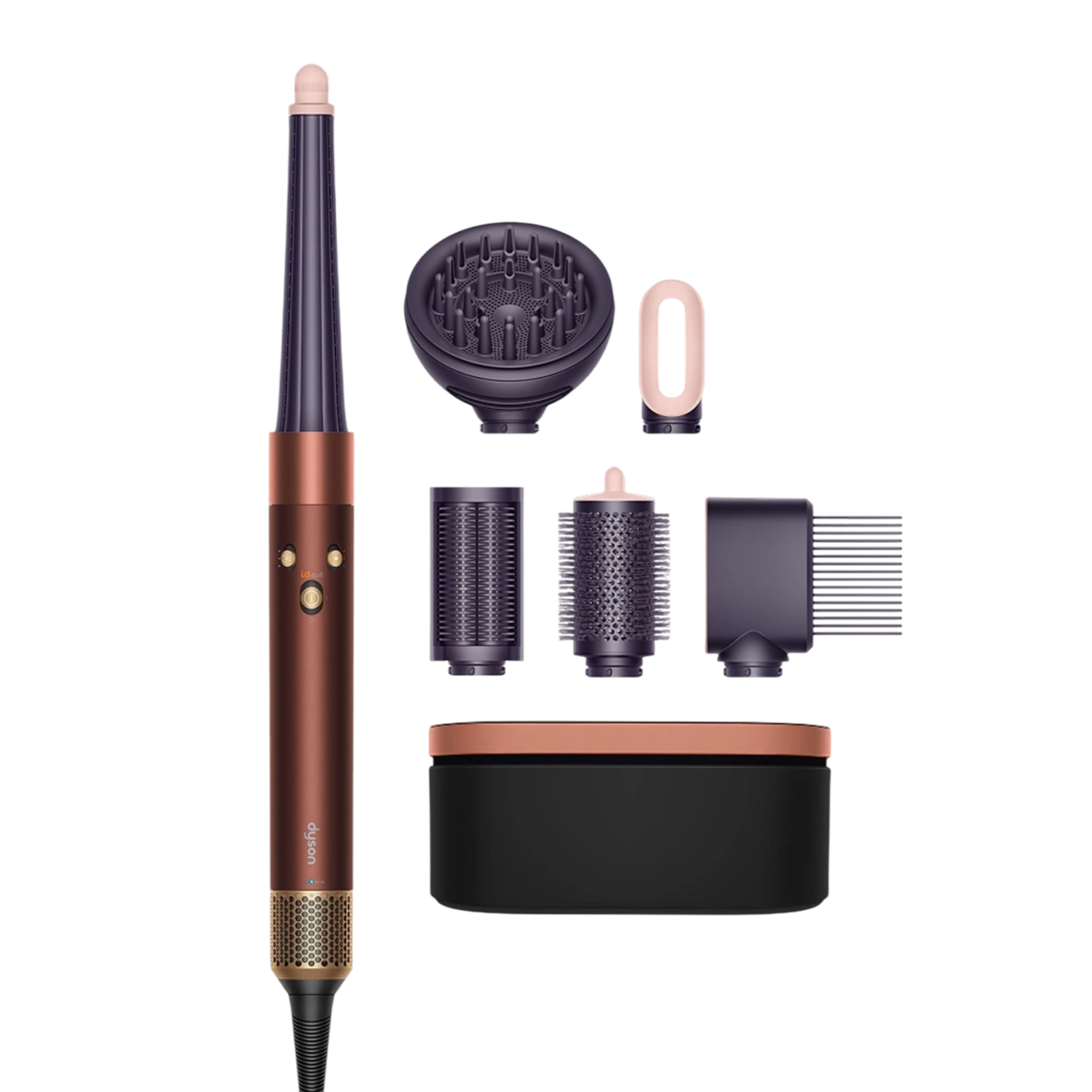 Стайлер для кучерявого волосся Dyson Airwrap i.d. Multi-Styler and Dryer Curly+Coily - Plum/Copper (492418-01) EU