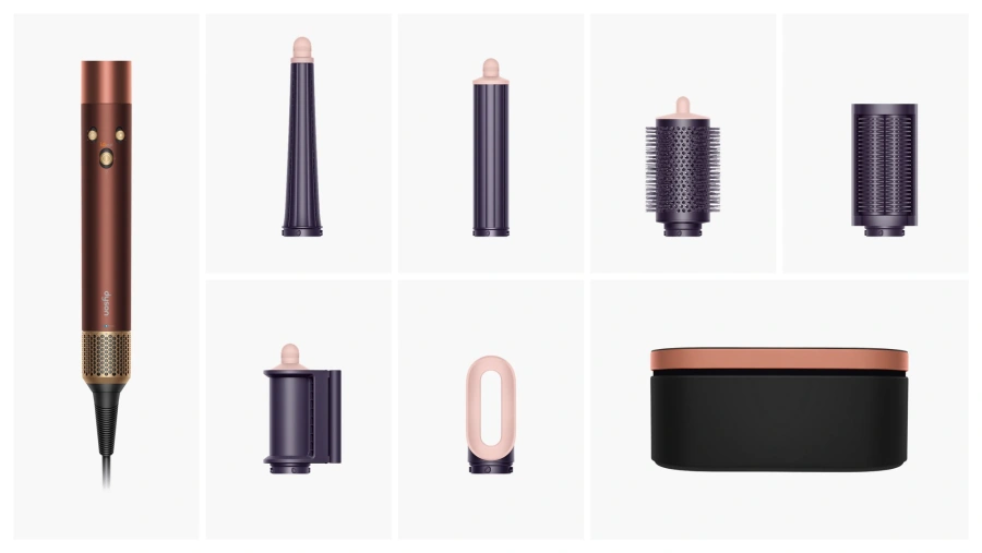 Стайлер для прямого та хвилястого волосся Dyson Airwrap i.d. Multi-Styler and Dryer Straight to Wavy - Plum/Copper (492319-01) EU