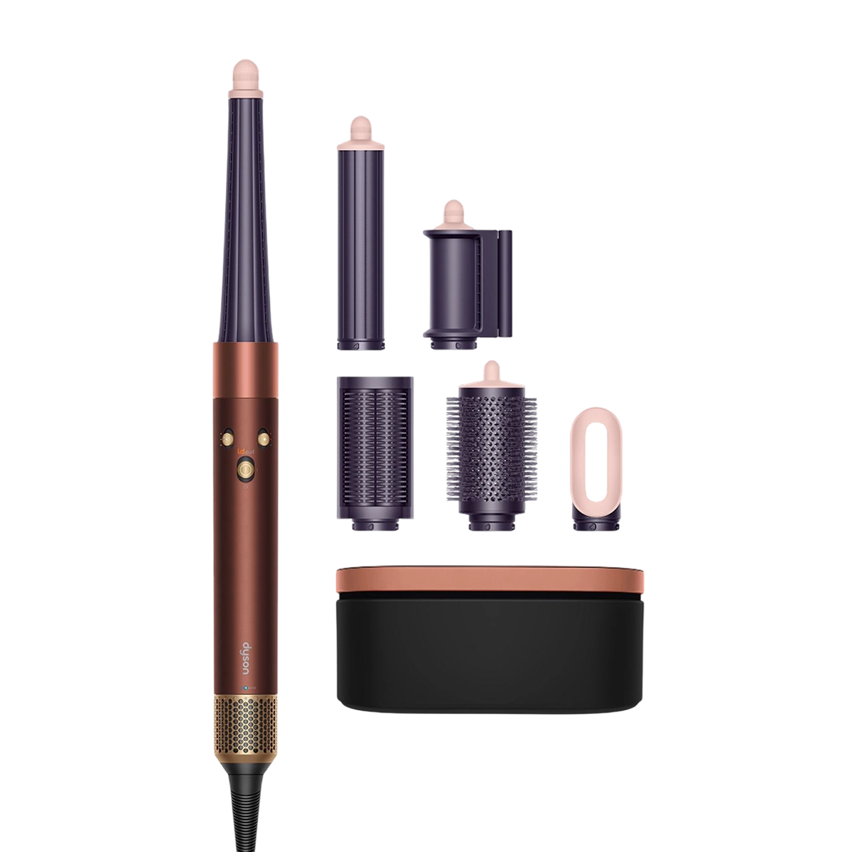 Стайлер для прямого та хвилястого волосся Dyson Airwrap i.d. Multi-Styler and Dryer Straight to Wavy - Plum/Copper (492319-01) EU