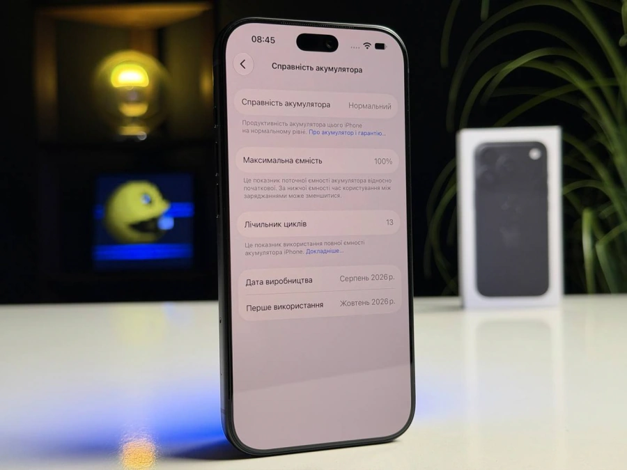 ВИТРИННЫЙ Apple iPhone 18 Pro 256GB Black (MJRP4) - Состояние: идеальное | Аккумулятор: 100% Комплектация: полный | Гарантия: 12 мес.