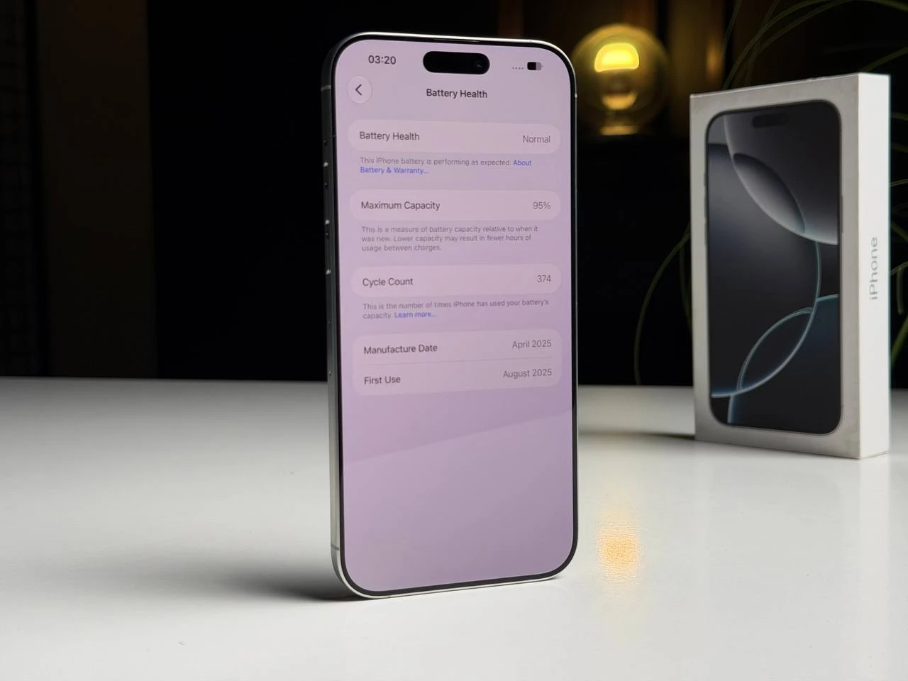ВЖИВАНИЙ Б/У Apple iPhone 16 Pro Max 256GB White Titanium (MYWW3) - Состояние: хорошее | Аккумулятор: 95% | Комплектация: полный | Гарантия: 3 мес.