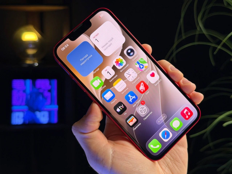 ВЖИВАНИЙ Б/У Apple iPhone 14 128GB (PRODUCT)RED eSim (MPV73) - Стан: гарний | Акумулятор: 100% | Комплектація: iPhone, кабель | Гарантія: 3 міс.